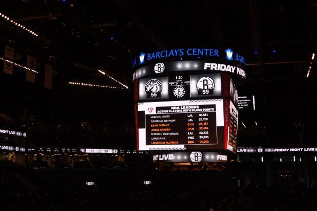 九游体育-【现场】五人上双篮网主场擒狼 KD无解中投杀死比赛